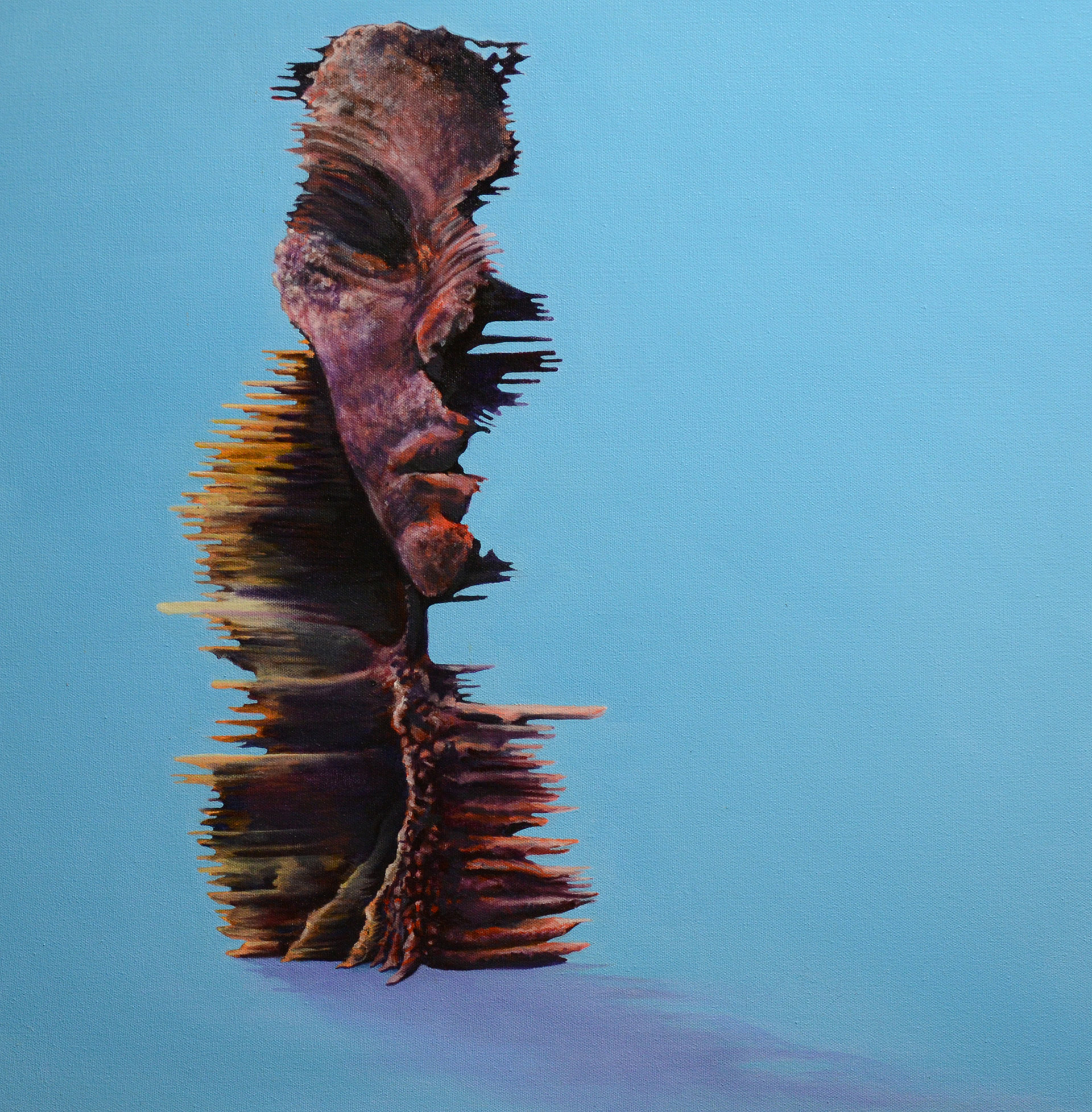 Monhumant, Oil on Canvas Painting for Sale, 24 x 24 x 1.5 Inches