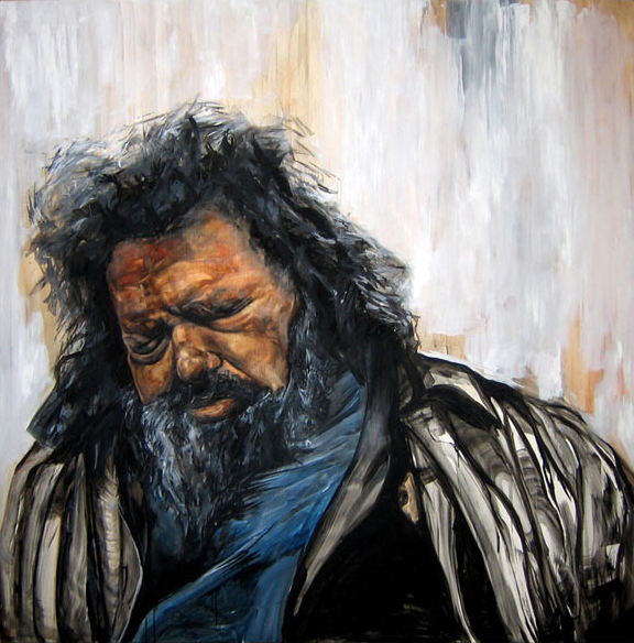 Untitled, Oil on Panel, 48 x 48 Inches